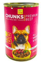 PET ONE ADULT Wet Food CHUNK PREMUIM BEEF (405g)