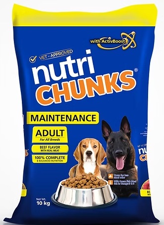 Nutrichunk Maintenance Adult BEEF (10kg)