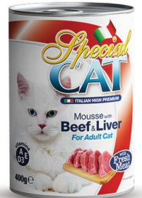 Special Cat in can - Mousse with Beef & Liver (24 can/case) (400g/can)
