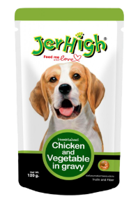 JERHIGH POUCH CHICKEN AND VEGETABLE IN GRAVY (12pks/box) (120g)