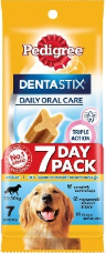 Pedigree Dentastix LARGE 7 stix (1 x 10's) (270g)
