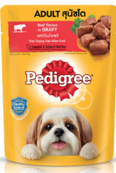Pedigree pouch BEEF in Gravy (1x10x12's) ADULT (130gs/pouch)