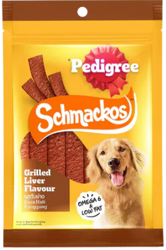 Pedigree SCHMACKOS Adult Grilled Liver (1x4x12's) (70g)