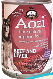 Aozi Can for Dog - BEEF & LIVER (24 can/case) (430g/can)