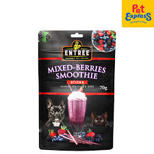 [Pet Treats] - Entree Gourmet Pet Treats Mixed-Berries Smoothie Sticks