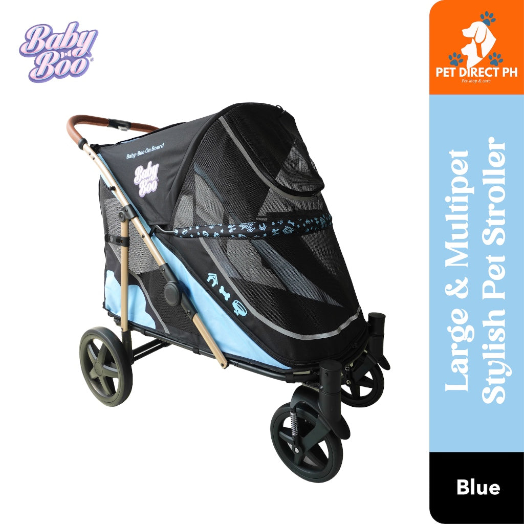 [Pet Stroller] - Baby Boo Detachable Fashion Stroller (Blue)